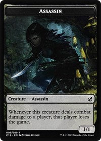 Assassin // Morph Double-Sided Token [Commander 2019 Tokens] | Chromatic Games