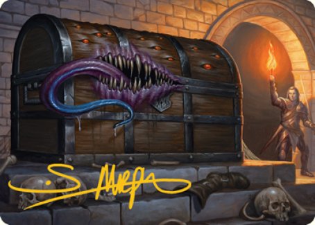 Mimic Art Card (Gold-Stamped Signature) [Dungeons & Dragons: Adventures in the Forgotten Realms Art Series] | Chromatic Games