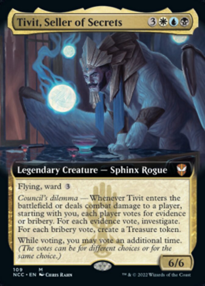 Tivit, Seller of Secrets (Extended Art) [Streets of New Capenna Commander] | Chromatic Games