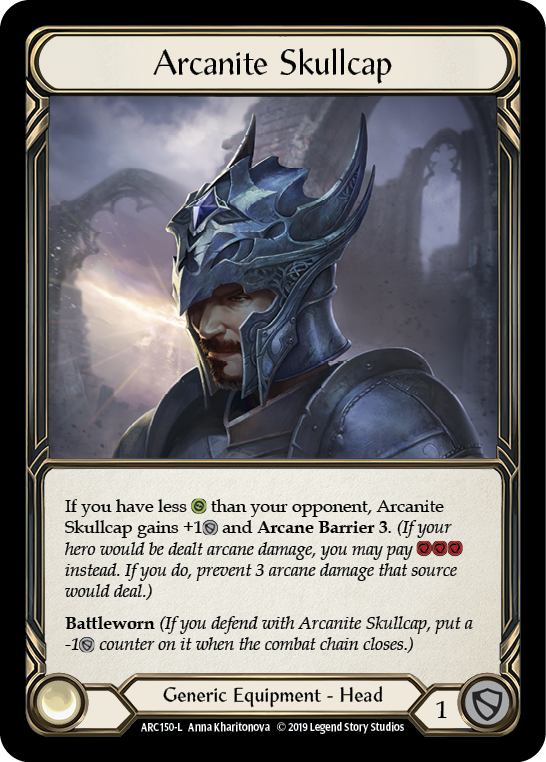 Arcanite Skullcap [ARC150-L] (Arcane Rising)  1st Edition Cold Foil | Chromatic Games