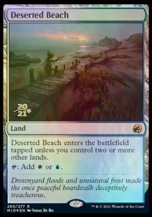 Deserted Beach [Innistrad: Midnight Hunt Prerelease Promos] | Chromatic Games