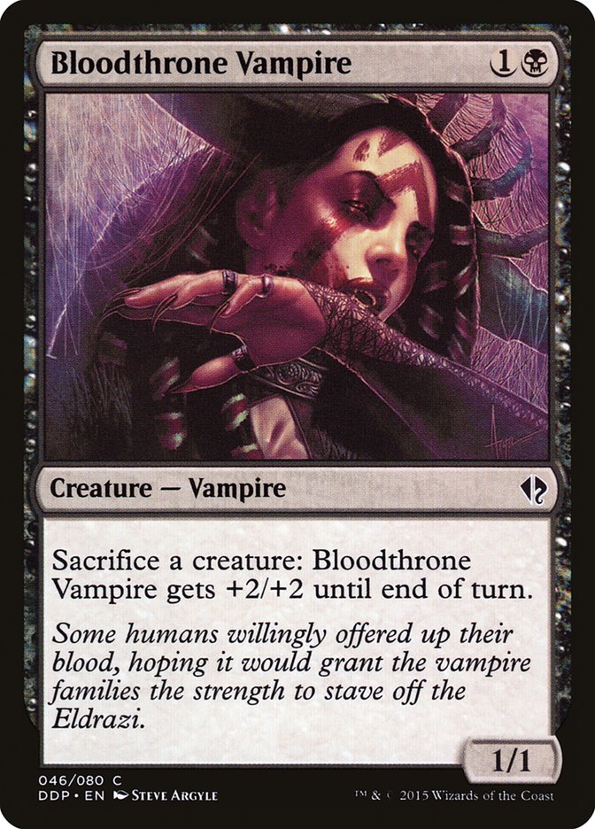 Bloodthrone Vampire [Duel Decks: Zendikar vs. Eldrazi] | Chromatic Games