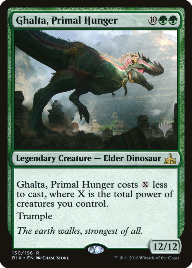 Ghalta, Primal Hunger (Promo Pack) [Rivals of Ixalan Promos] | Chromatic Games