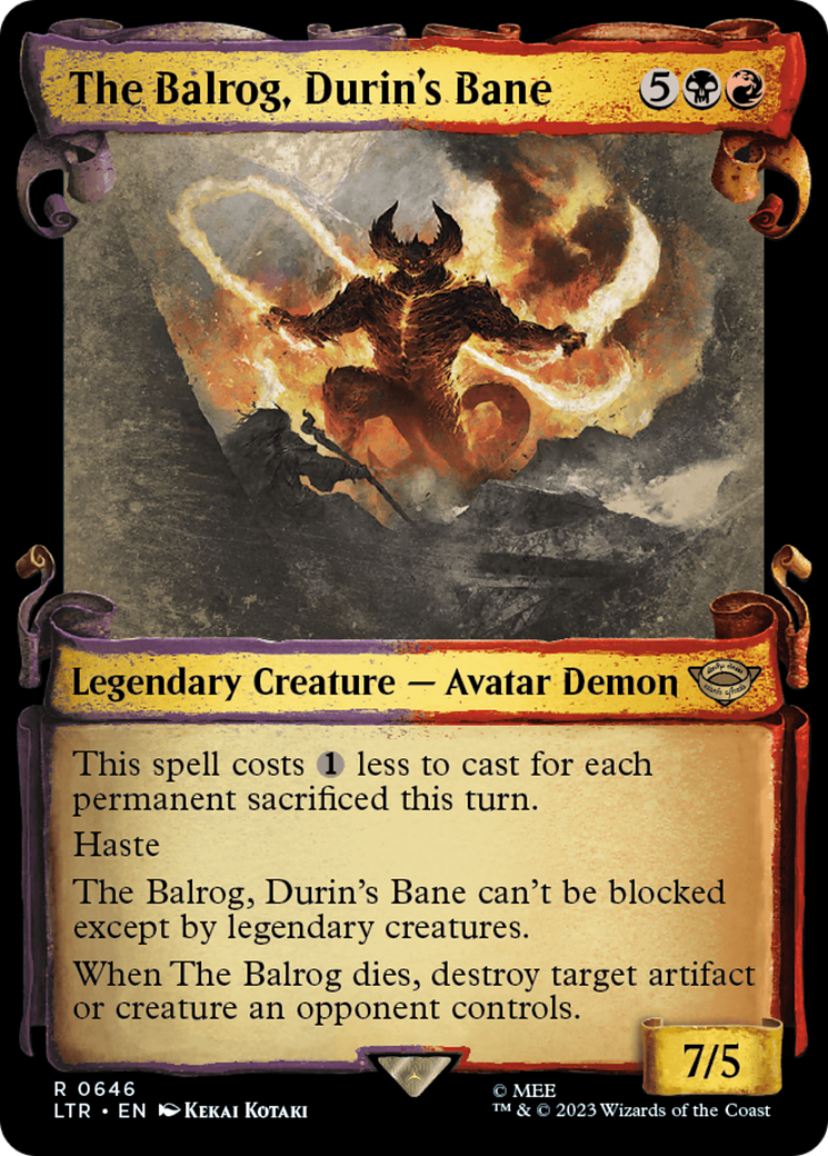 The Balrog, Durin's Bane [The Lord of the Rings: Tales of Middle-Earth Showcase Scrolls] | Chromatic Games