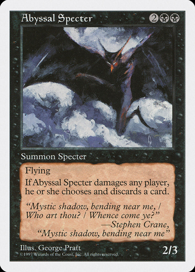 Abyssal Specter [Fifth Edition] | Chromatic Games