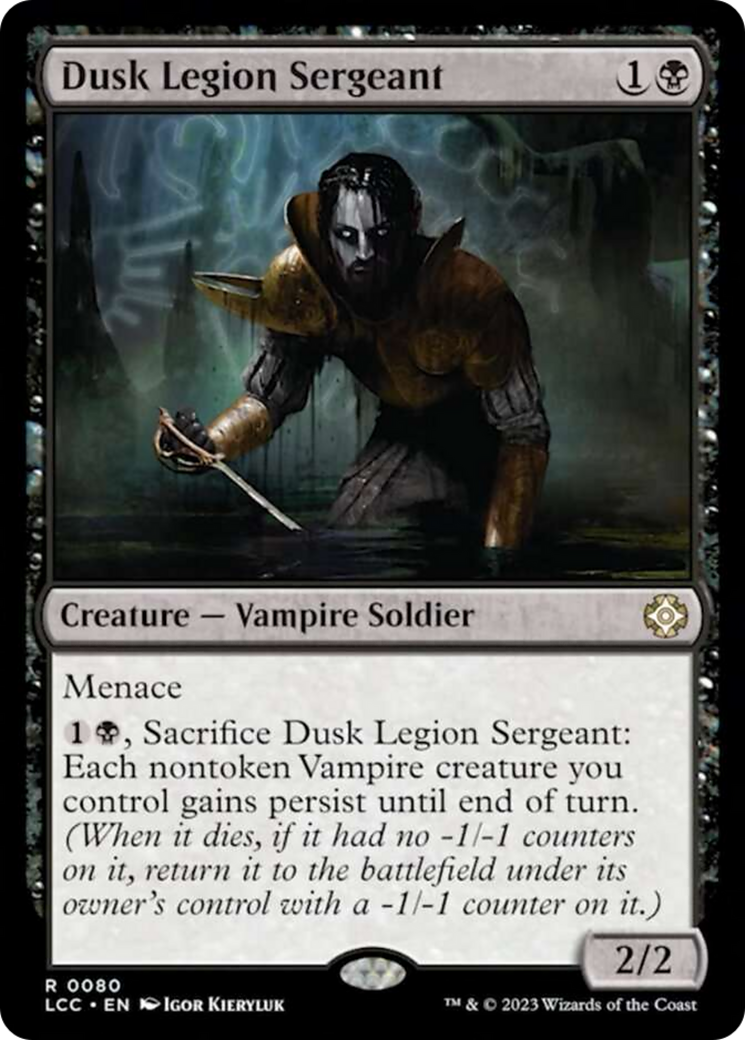 Dusk Legion Sergeant [The Lost Caverns of Ixalan Commander] | Chromatic Games