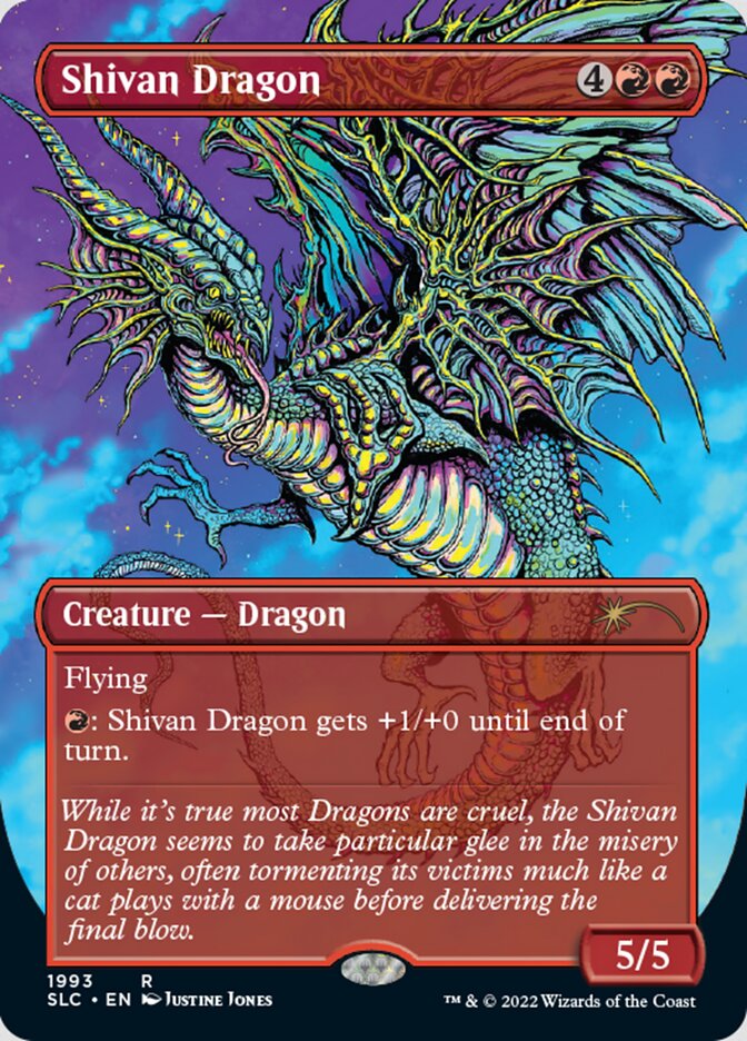 Shivan Dragon (Borderless) [Secret Lair 30th Anniversary Countdown Kit] | Chromatic Games