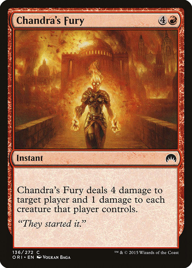 Chandra's Fury [Magic Origins] | Chromatic Games