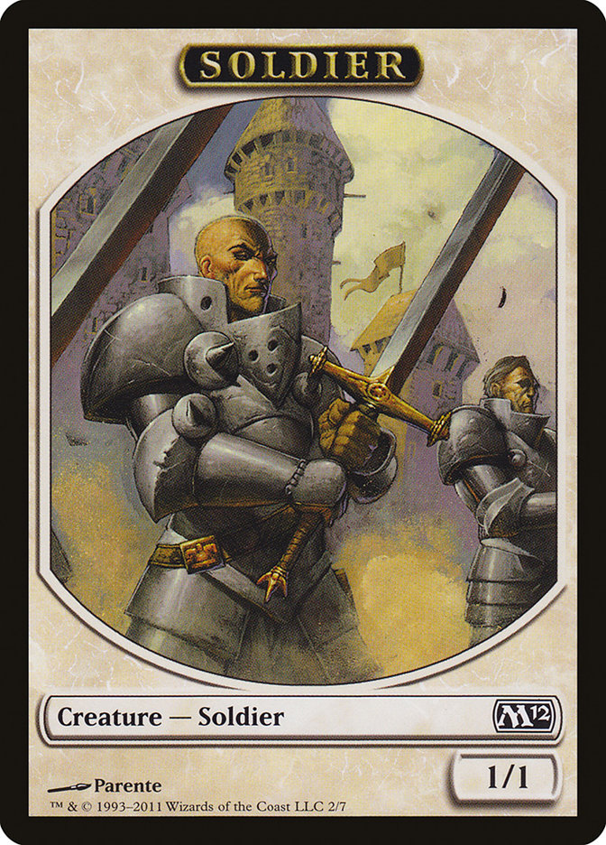 Soldier Token [Magic 2012 Tokens] | Chromatic Games