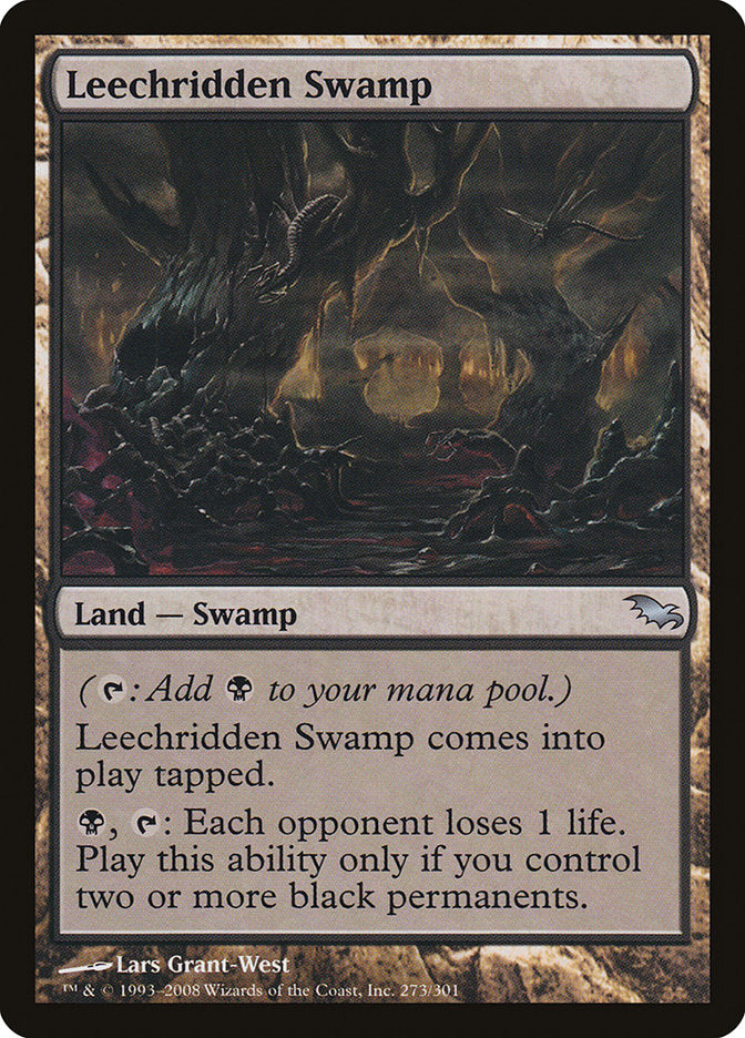 Leechridden Swamp [Shadowmoor] | Chromatic Games