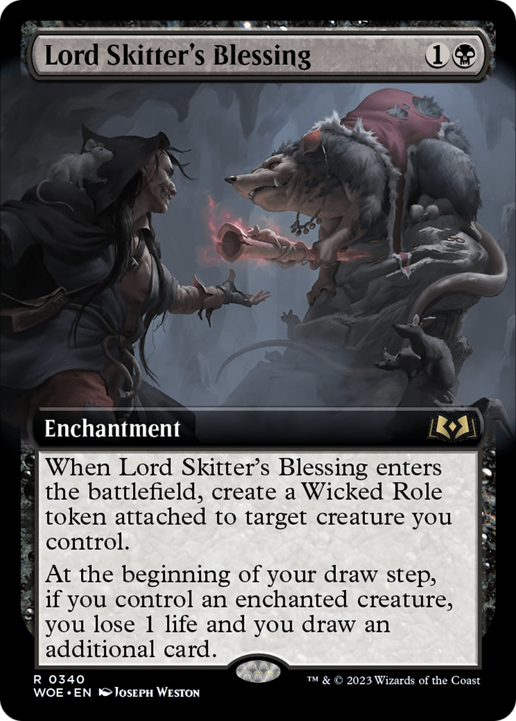 Lord Skitter's Blessing (Extended Art) [Wilds of Eldraine] | Chromatic Games