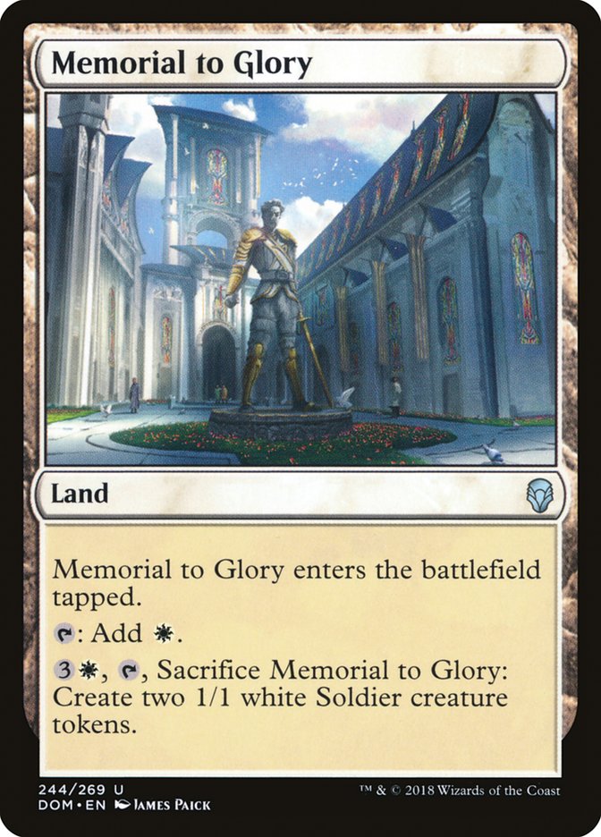 Memorial to Glory [Dominaria] | Chromatic Games