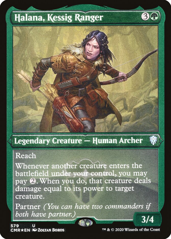 Halana, Kessig Ranger (Foil Etched) [Commander Legends] | Chromatic Games