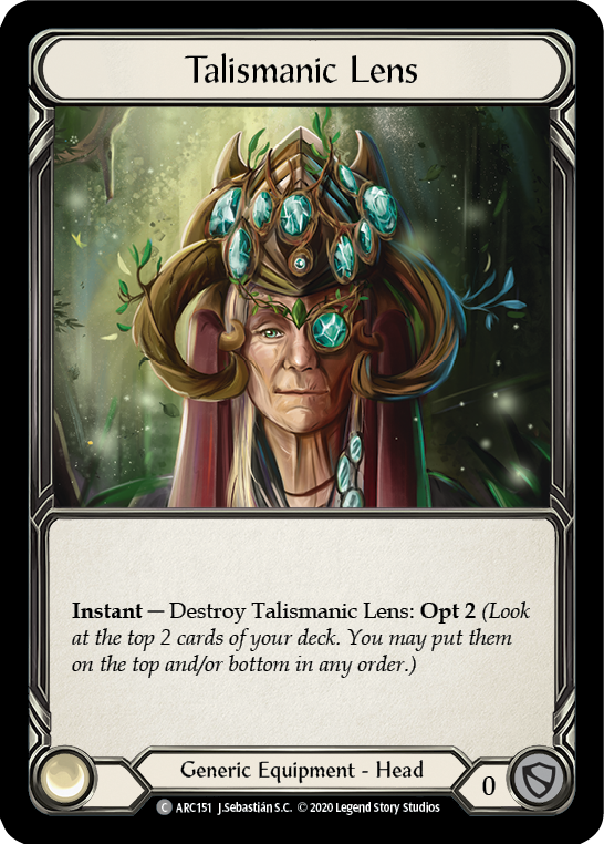 Talismanic Lens [U-ARC151] (Arcane Rising Unlimited)  Unlimited Rainbow Foil | Chromatic Games