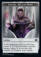 Liliana, the Last Hope Emblem // Spirit (002) Double-Sided Token [Double Masters 2022 Tokens] | Chromatic Games