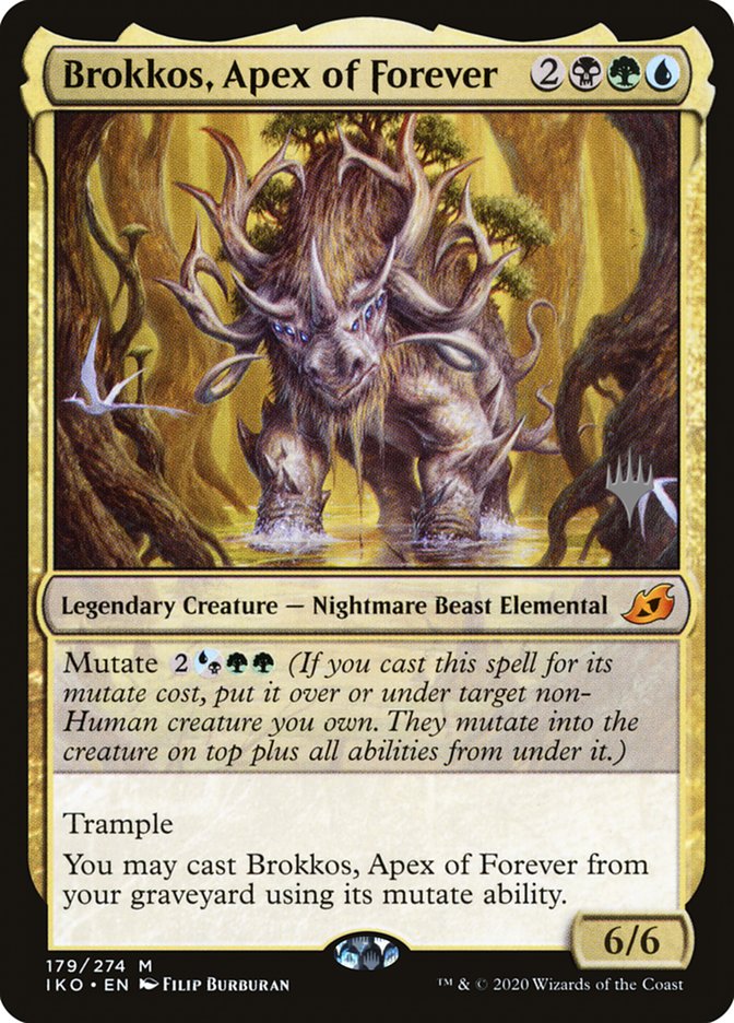 Brokkos, Apex of Forever (Promo Pack) [Ikoria: Lair of Behemoths Promos] | Chromatic Games