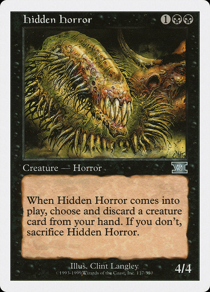 Hidden Horror [Classic Sixth Edition] | Chromatic Games