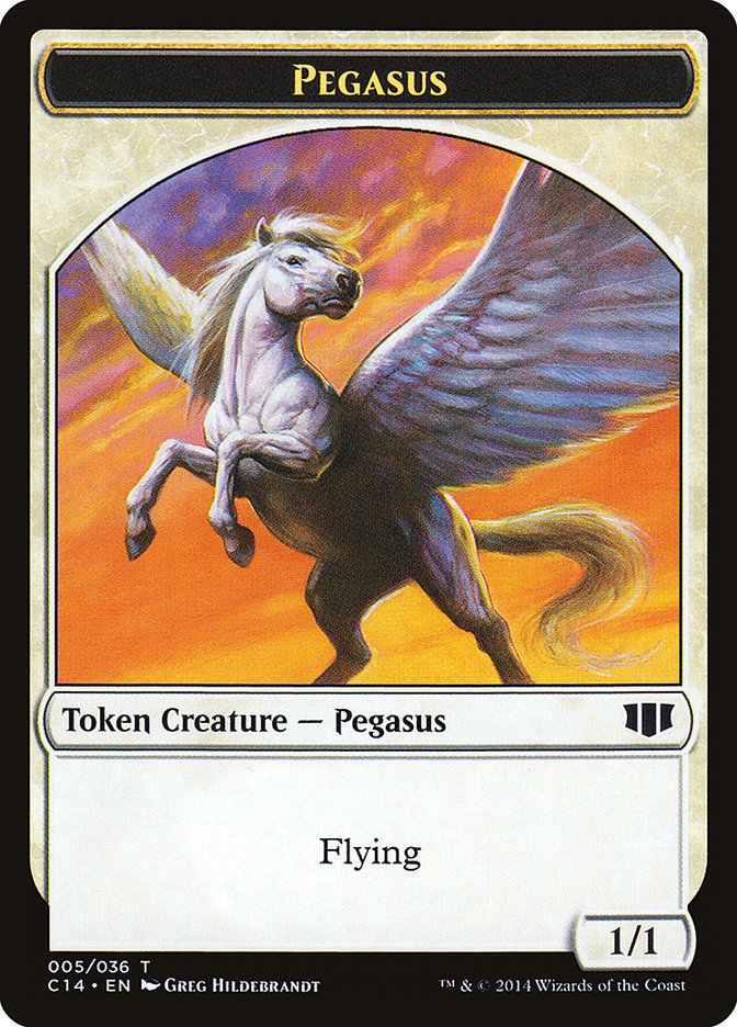 Kor Soldier // Pegasus Double-Sided Token [Commander 2014 Tokens] | Chromatic Games