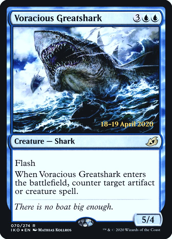 Voracious Greatshark [Ikoria: Lair of Behemoths Prerelease Promos] | Chromatic Games