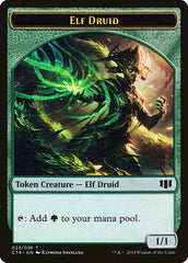 Elf Druid // Beast (020/036) Double-Sided Token [Commander 2014 Tokens] | Chromatic Games