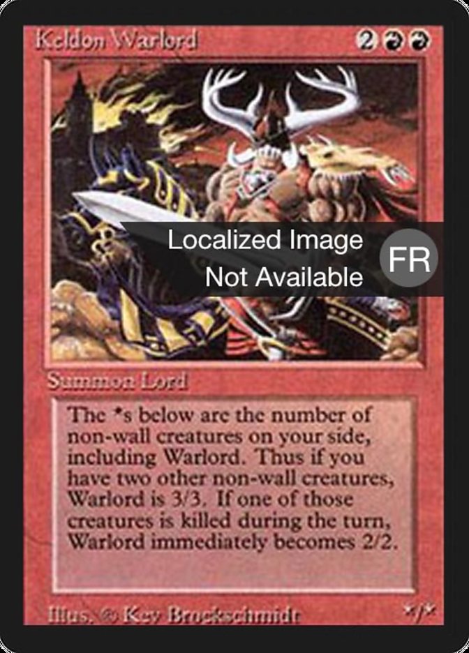 Keldon Warlord [Foreign Black Border] | Chromatic Games