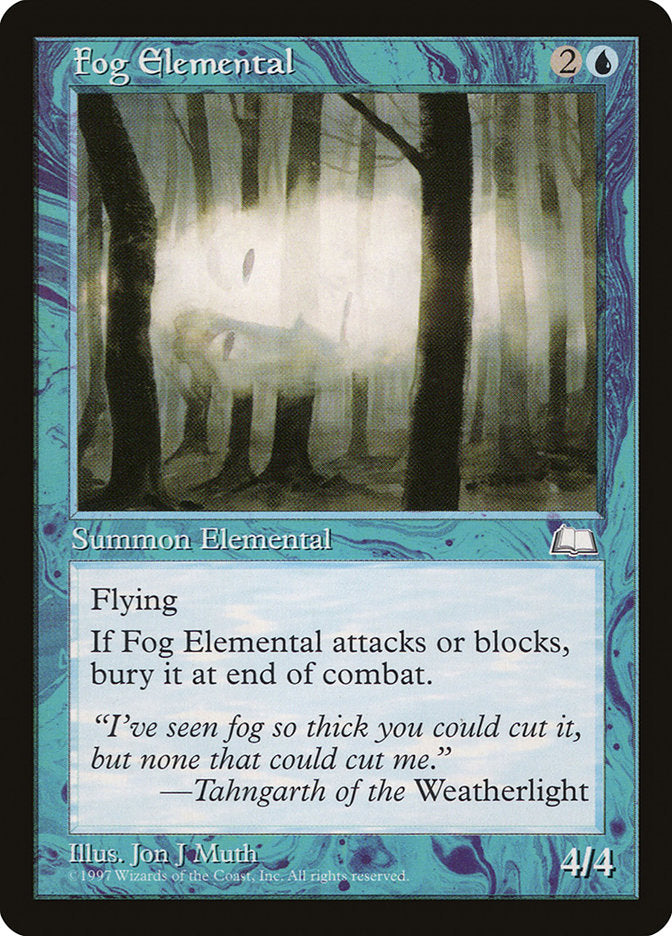 Fog Elemental [Weatherlight] | Chromatic Games