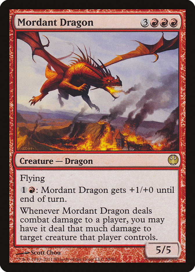 Mordant Dragon [Duel Decks: Knights vs. Dragons] | Chromatic Games