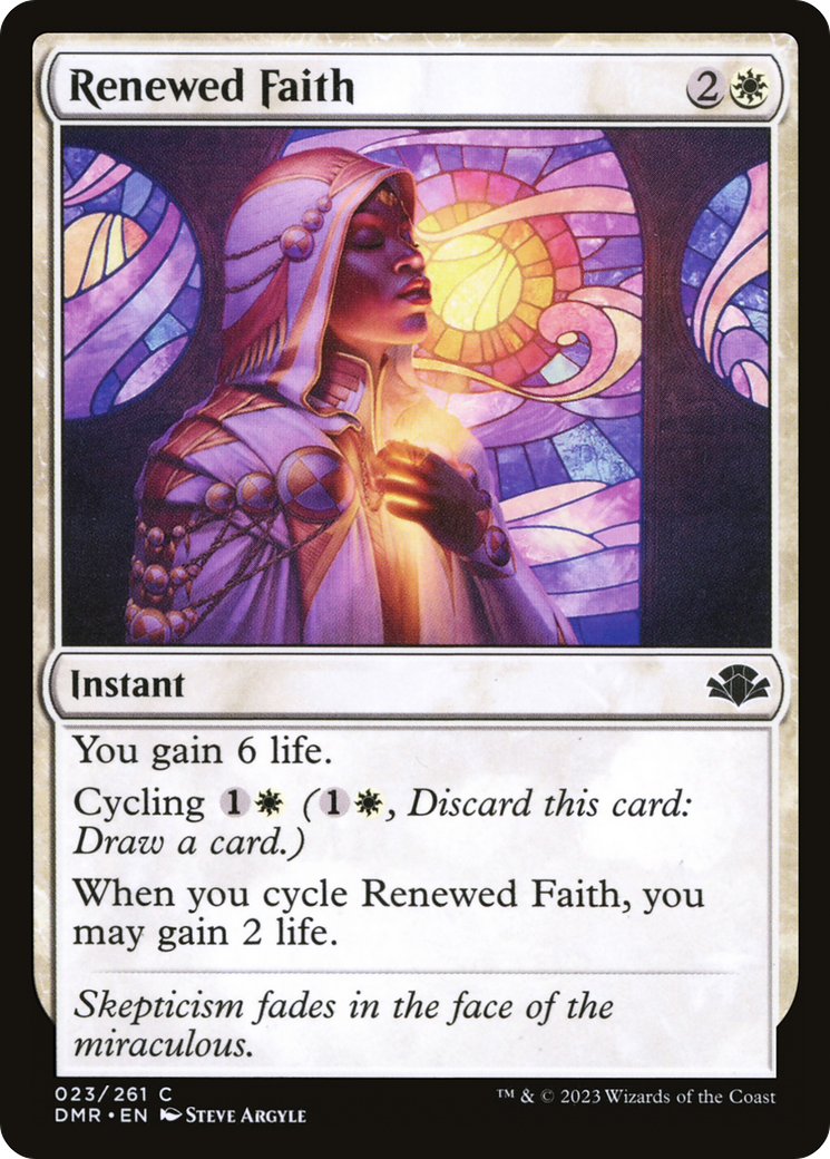 Renewed Faith [Dominaria Remastered] | Chromatic Games