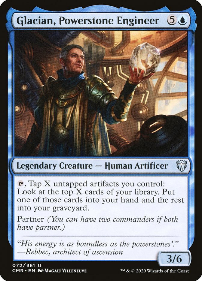 Glacian, Powerstone Engineer [Commander Legends] | Chromatic Games