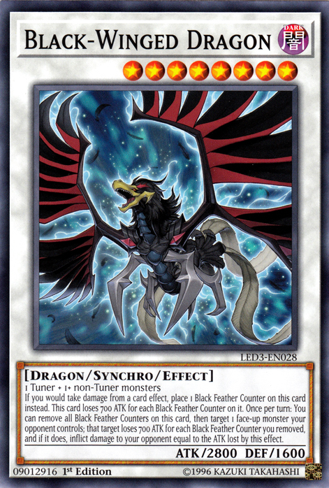 Black-Winged Dragon [LED3-EN028] Common | Chromatic Games