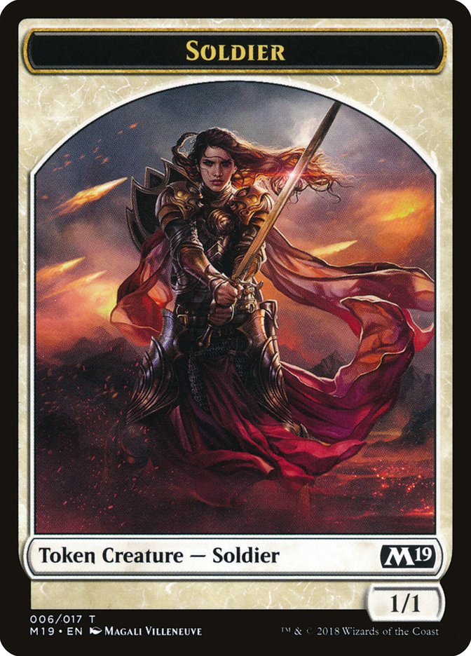 Soldier Token [Core Set 2019 Tokens] | Chromatic Games