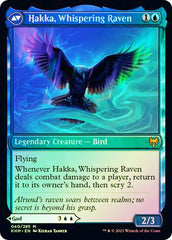 Alrund, God of the Cosmos // Hakka, Whispering Raven [Kaldheim Prerelease Promos] | Chromatic Games