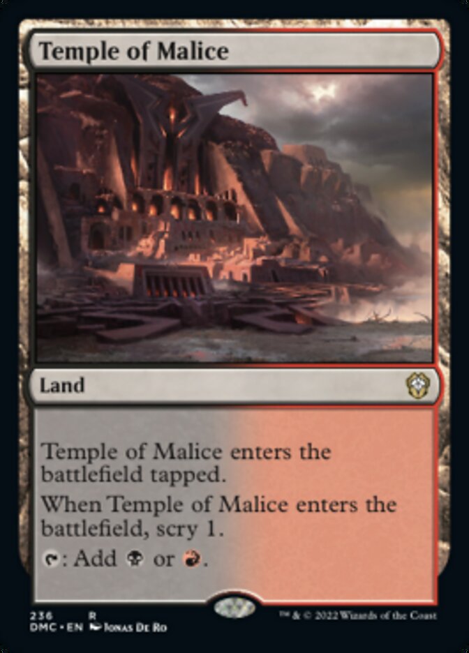 Temple of Malice [Dominaria United Commander] | Chromatic Games