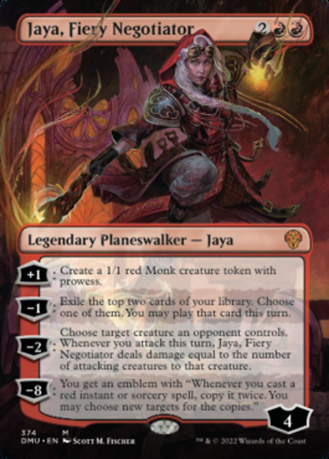 Jaya, Fiery Negotiator (Borderless) [Dominaria United] | Chromatic Games