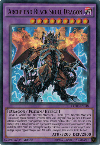 Archfiend Black Skull Dragon [CORE-EN048] Ultra Rare | Chromatic Games