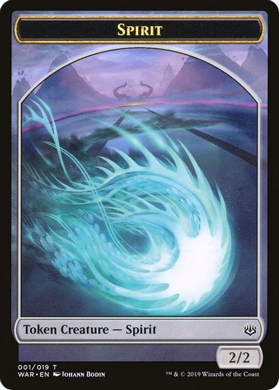 Dragon // Spirit Double-Sided Token [Challenger Decks 2020 Tokens] | Chromatic Games