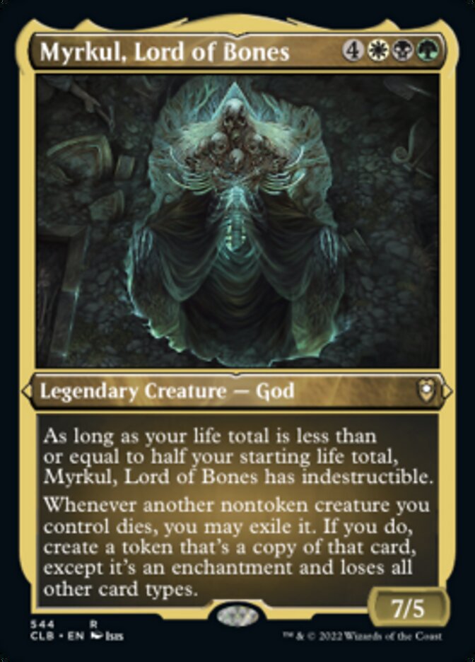 Myrkul, Lord of Bones (Foil Etched) [Commander Legends: Battle for Baldur's Gate] | Chromatic Games