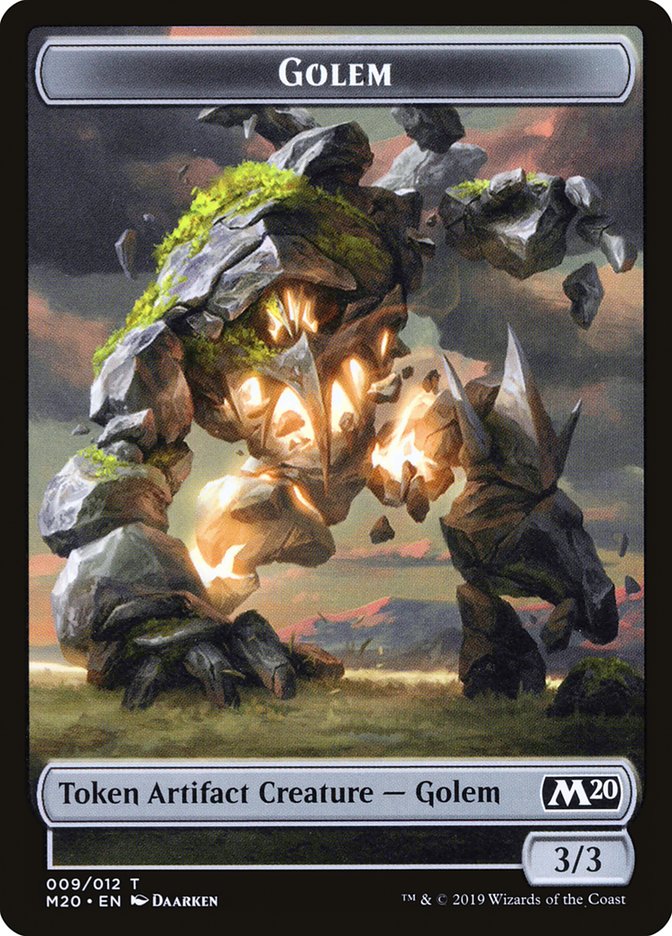 Golem Token [Core Set 2020 Tokens] | Chromatic Games