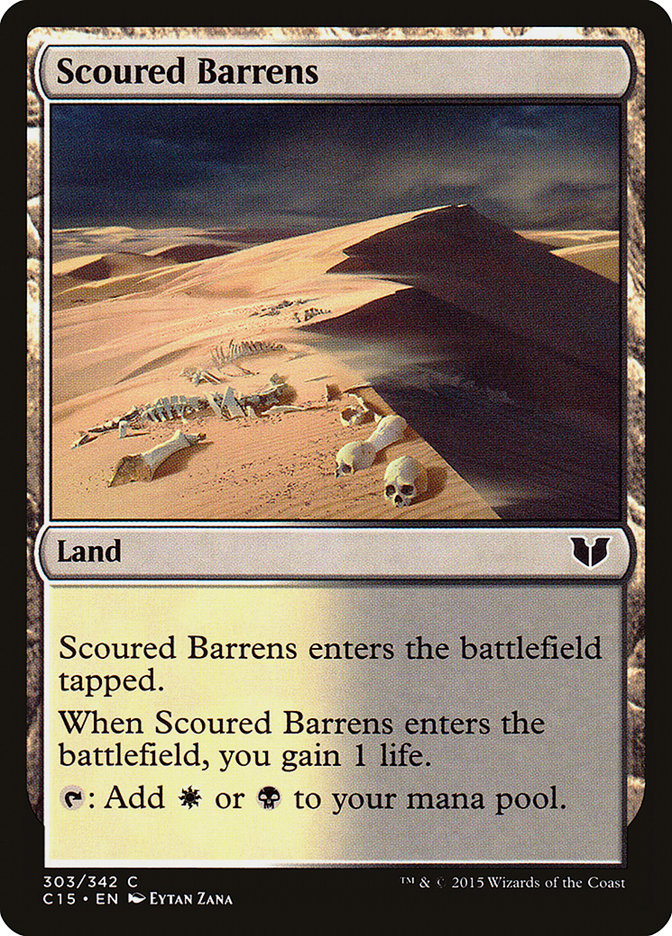 Scoured Barrens [Commander 2015] | Chromatic Games