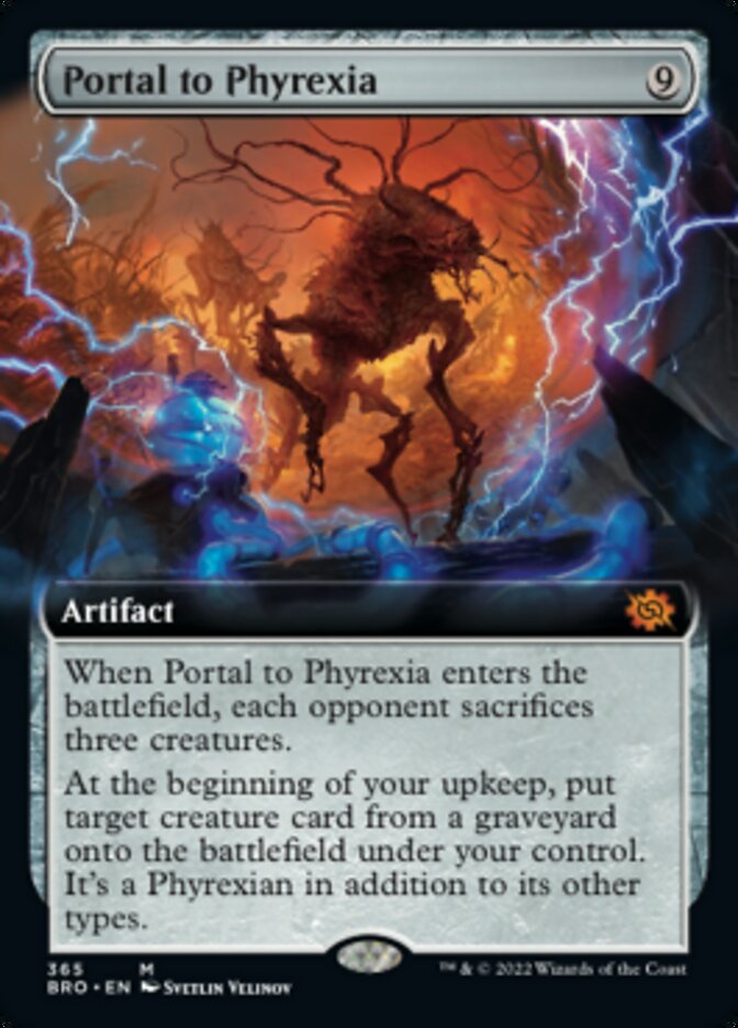 Portal to Phyrexia (Extended Art) [The Brothers' War] | Chromatic Games