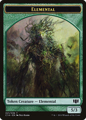 Elemental // Beast (019/036) Double-Sided Token [Commander 2014 Tokens] | Chromatic Games