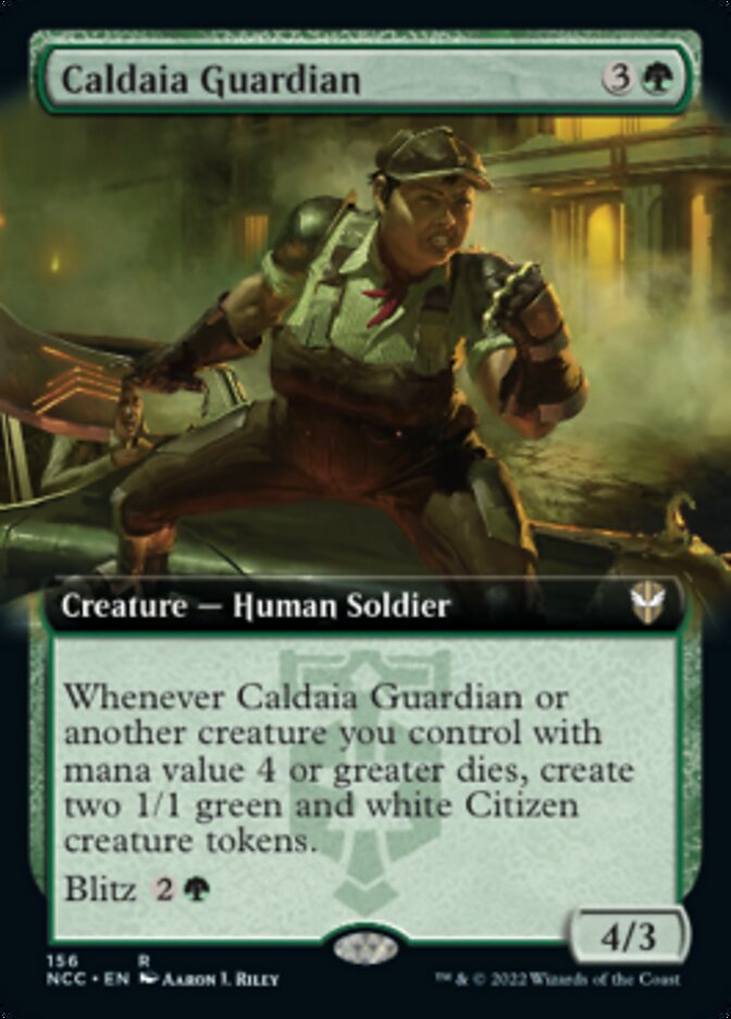 Caldaia Guardian (Extended Art) [Streets of New Capenna Commander] | Chromatic Games