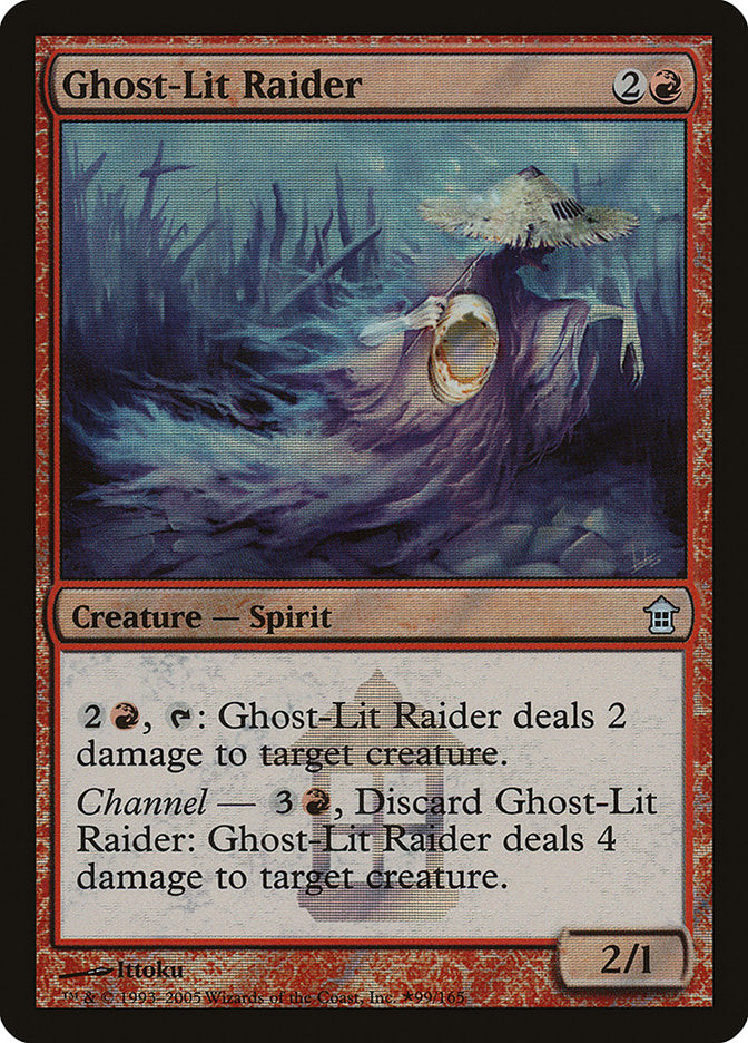 Ghost-Lit Raider [Saviors of Kamigawa Promos] | Chromatic Games