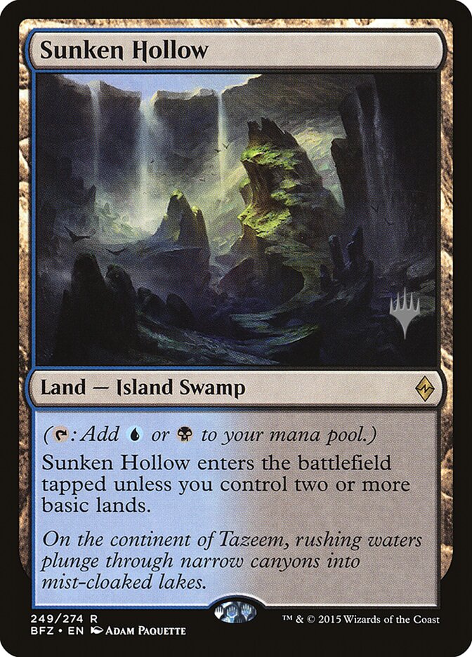 Sunken Hollow [Battle for Zendikar Promos] | Chromatic Games