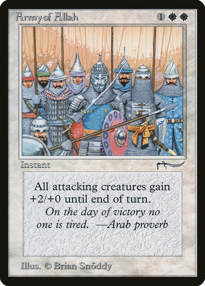 Army of Allah (Dark Mana Cost) [Arabian Nights] | Chromatic Games