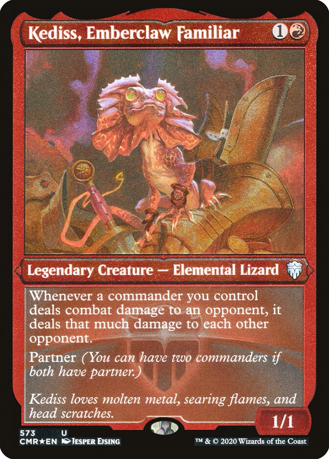 Kediss, Emberclaw Familiar (Etched) [Commander Legends] | Chromatic Games