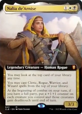 Nalia de'Arnise (Extended Art) [Commander Legends: Battle for Baldur's Gate] | Chromatic Games