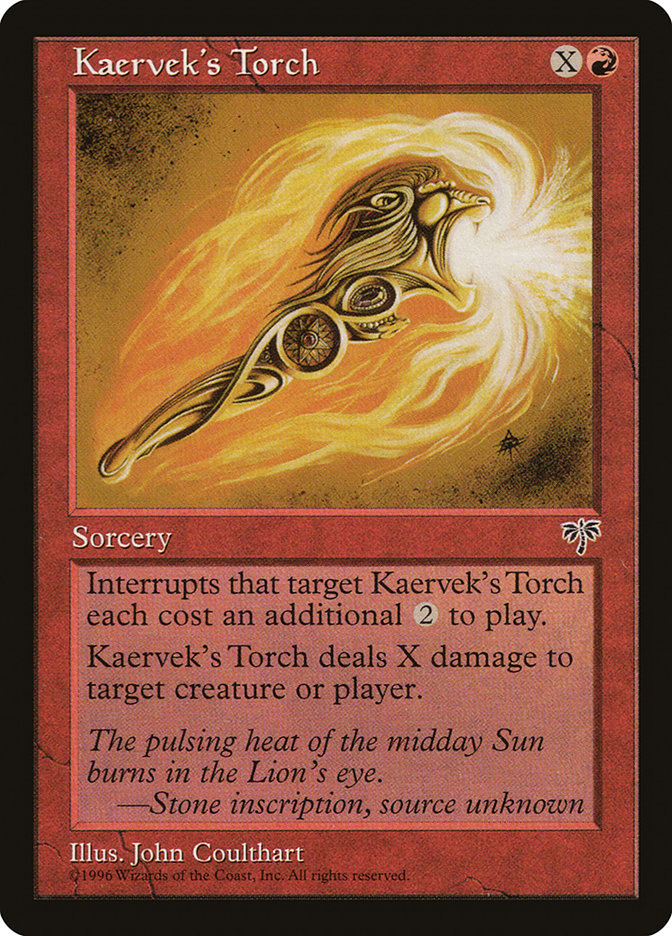 Kaervek's Torch [Mirage] | Chromatic Games