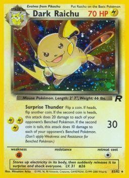 Dark Raichu [Team Rocket] | Chromatic Games