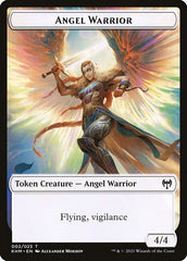 Human Warrior // Angel Warrior Double-Sided Token [Kaldheim Tokens] | Chromatic Games